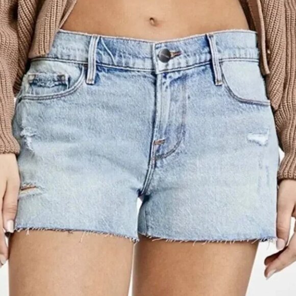 FRAME Le Cutoff Light Blue Denim Shorts - Stylish & Comfortable. Women’s 26 - Picture 2 of 8